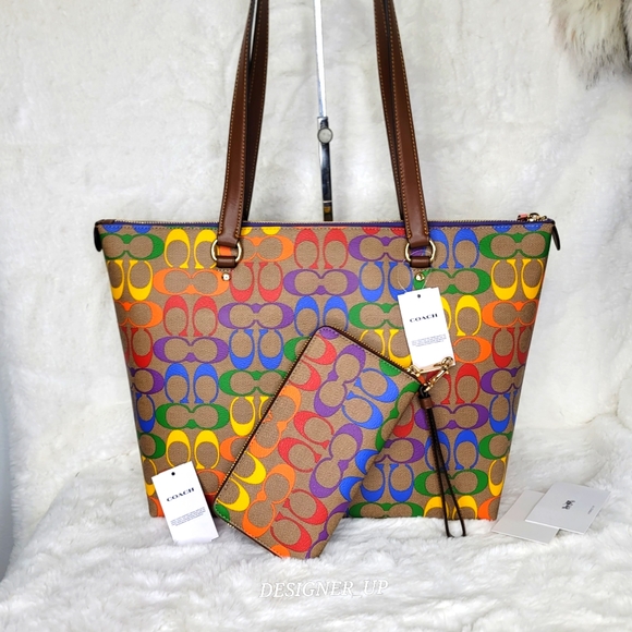 COACH 3 SET Signature Purse  Bag Wallet Wristlet + LIMITED EDITION - Picture 14 of 15